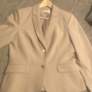 Calvin Klein women’s beige suit coat